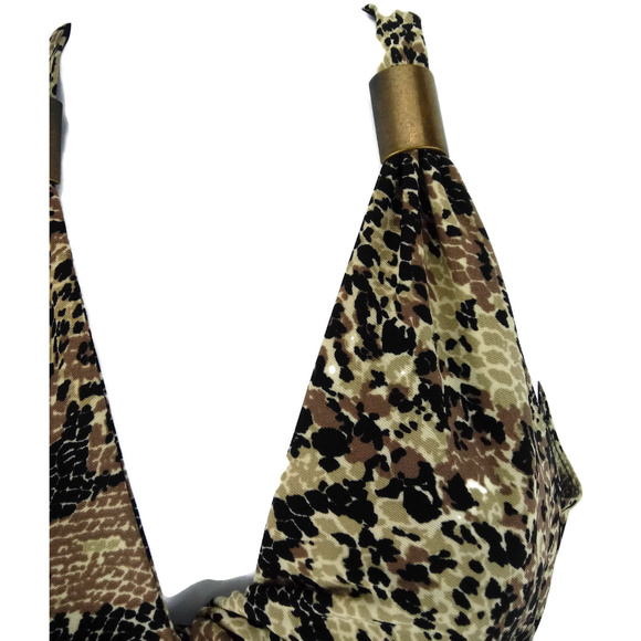 Kenneth Cole Snakeprint Sleeveless Fit and Flare - Picture 2 of 6